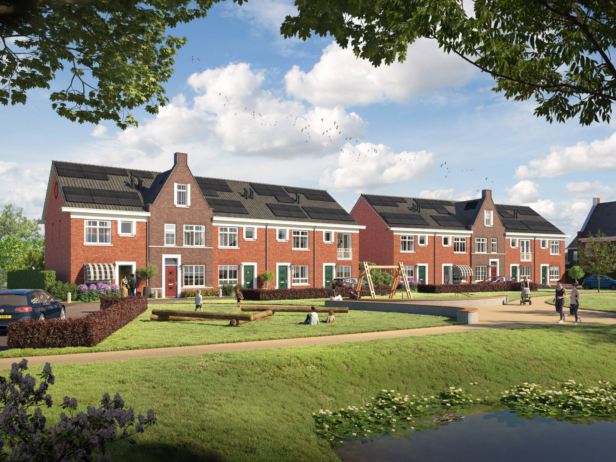 Artist impression van project Akkerranden in Oudenhoorn