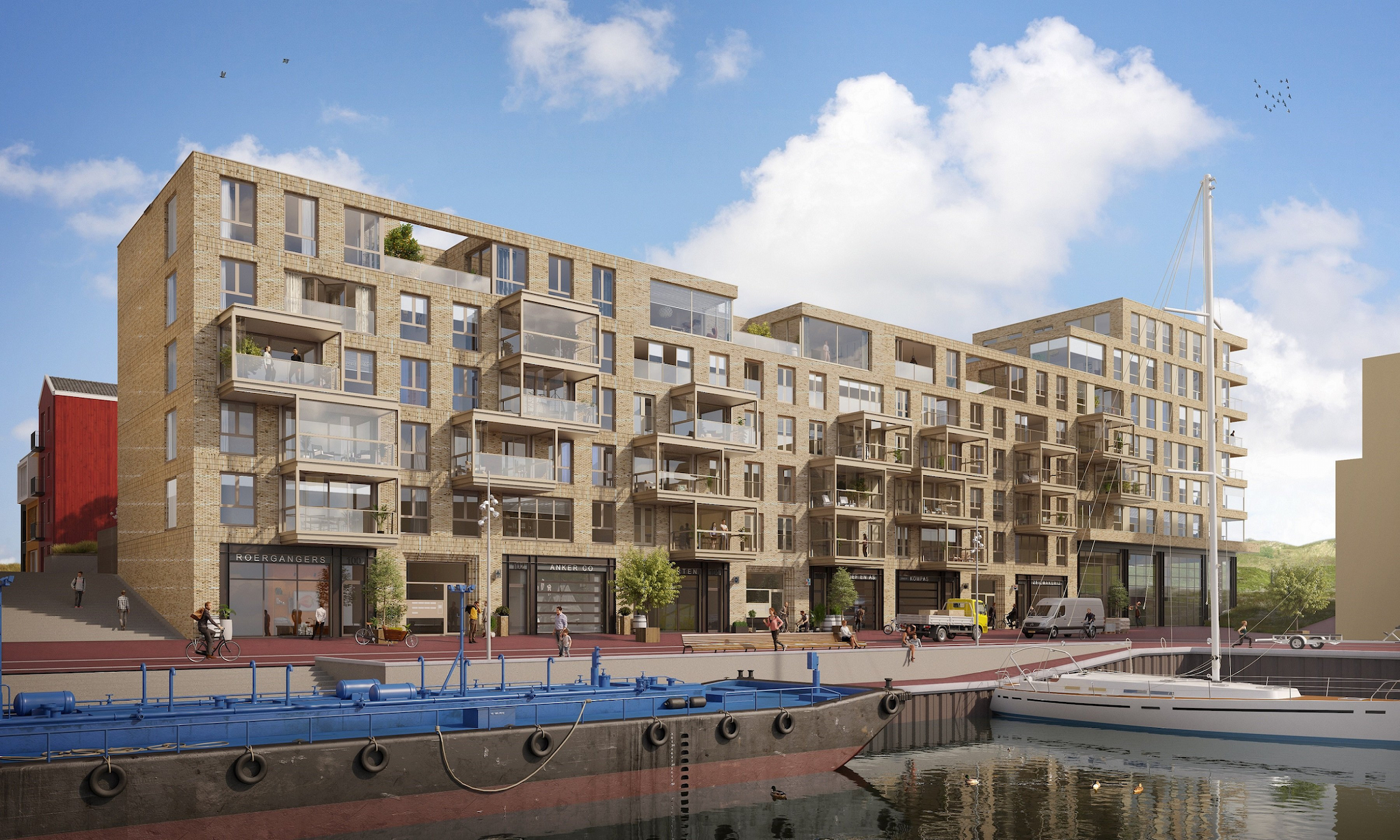 Artist impression van project De Zuid in Scheveningen, Den Haag