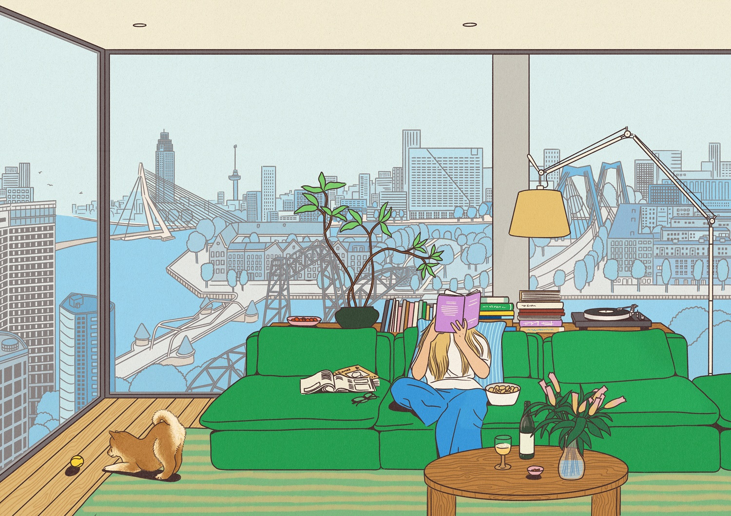 De Kaai | Rotterdam | tekening | loft De Kaai | Rotterdam | tekening | loft