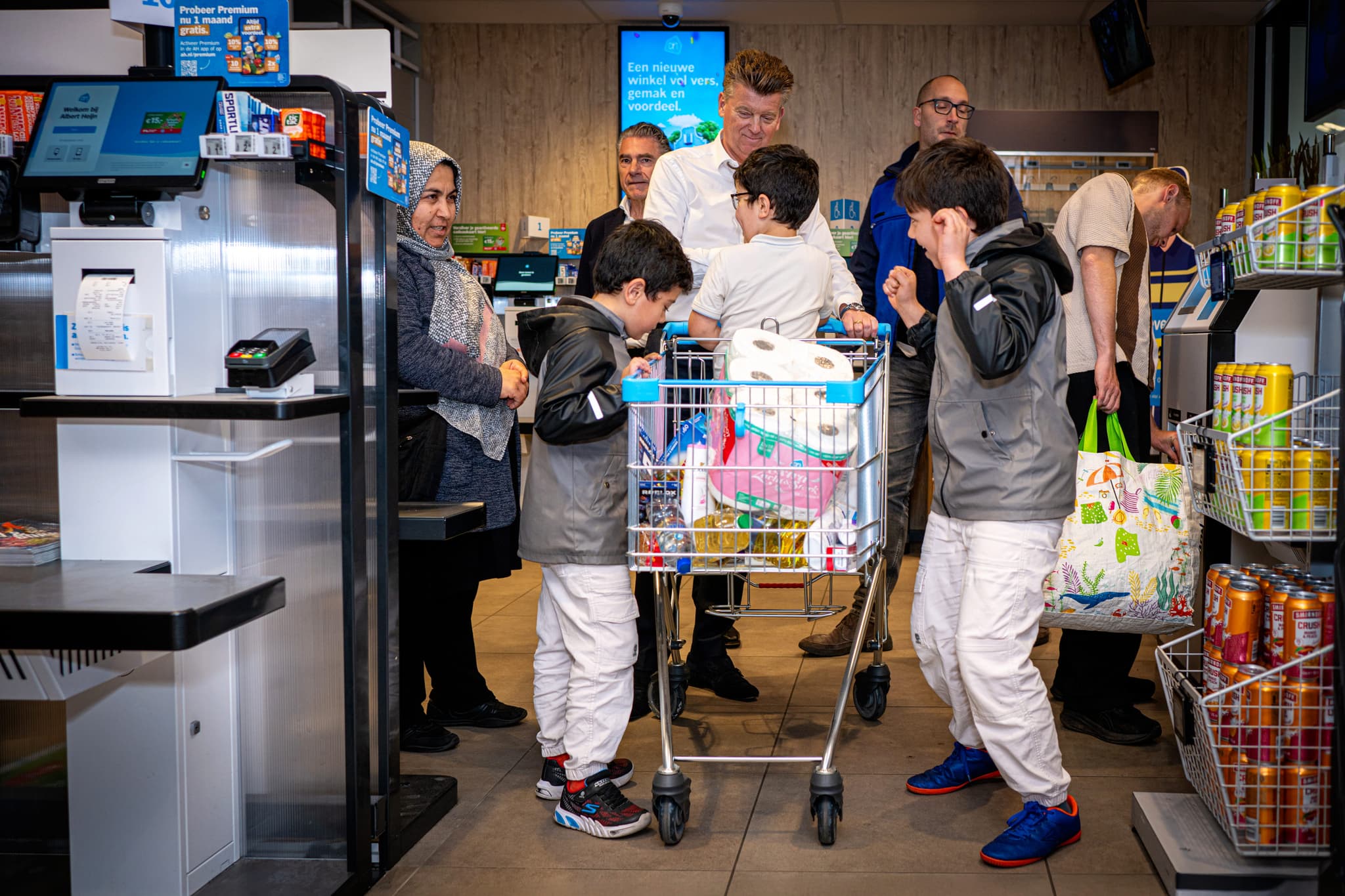 PR actie bun en VORM Albert Heijn Westblaak
